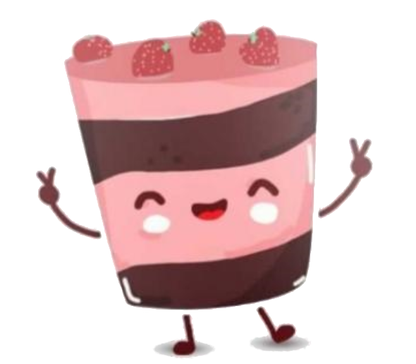 Logo da Doceria Delícia - ícone de cupcake estilizado em tons de rosa